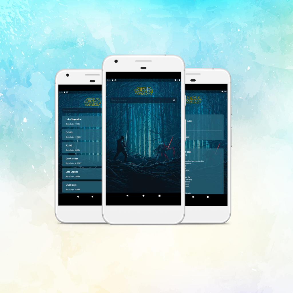 Character finder for StarWars Android App